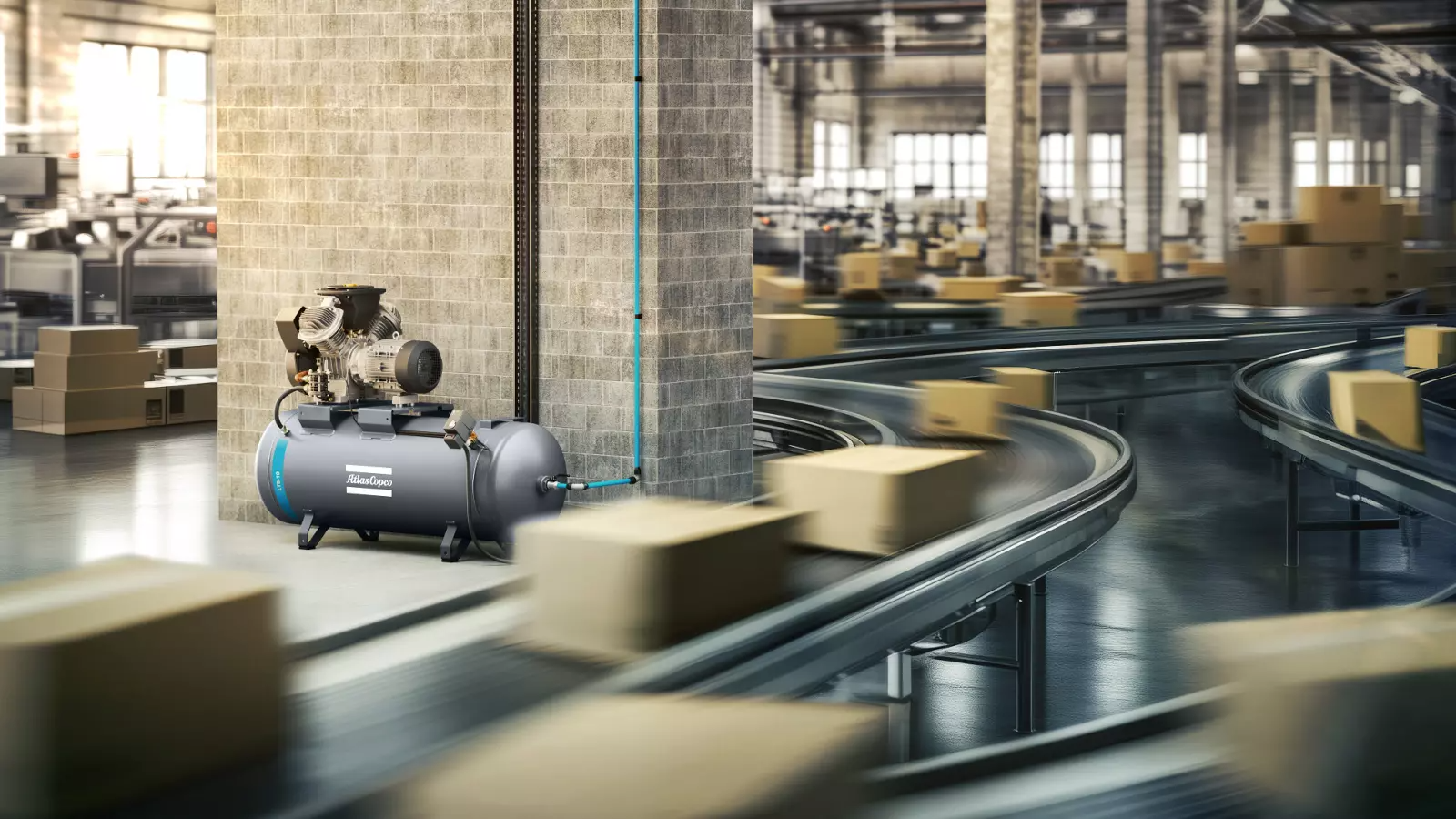Atlas Copco piston air compressor range India